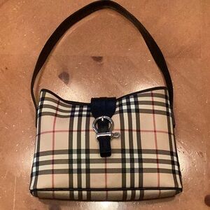 Vintage Burberry PVC Nova Check Medium Shoulder Bag